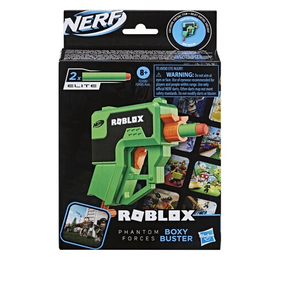 Nerf Roblox Phantom Forces: Boxy Buster Dart Blaster, 2 Darts - Picture 2 of 5